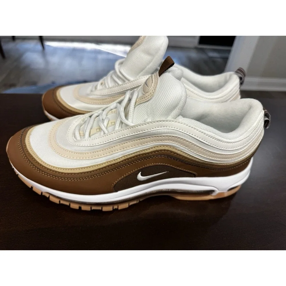 Nike Air Max 97 Premium DQ8966-200 Medium Brown Muslin Men's 12.5 NIB - firm